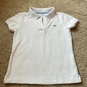 Vineyard Vines girls white polo